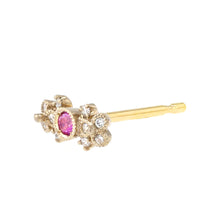 將圖片載入圖庫檢視器 1509C Pink Sapphire Earrings&lt;br&gt;- bow -
