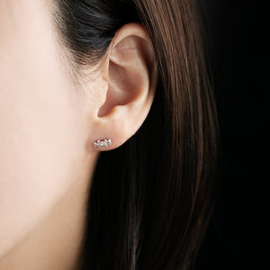 1509A Diamond Earrings<br>- bow -