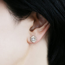 Load image into Gallery viewer, 1488A&lt;br&gt;“Gardenia”&lt;br&gt;Diamond pierced-earrings
