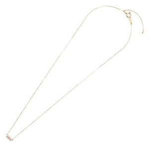 1508C Pink Sapphire Necklace<br>- bow -