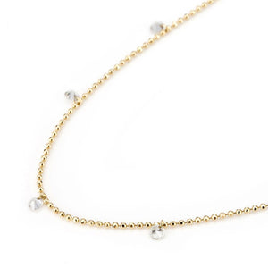 811FL<br>Laser-Holed Diamond Necklace