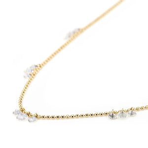 811DS<br>Laser-Holed Diamond Necklace