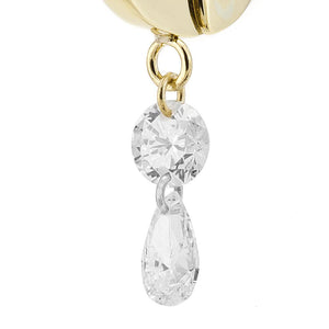 1308G<br>Laser-Holed Diamond Earrings