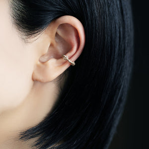 1492A<br>“Leaves”<br>Diamond Ear-cuff