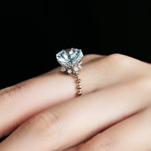 Load image into Gallery viewer, Aquamarine Chain-Ring&lt;br&gt;260GU

