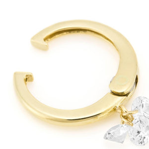 1308H<br>Laser-Holed Diamond Earrings