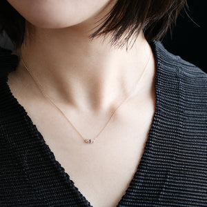 1508B Amethyst Necklace<br>- bow -