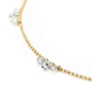 811DS<br>Laser-Holed Diamond Necklace