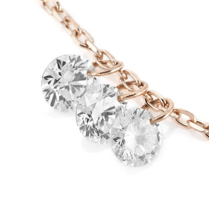 646A<br>Laser-Holed Diamond Necklace