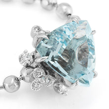 Load image into Gallery viewer, 260EU&lt;br&gt;Trilliant Cut Aquamarine Chain-ring
