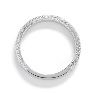 “Herringbone”<br>Ring, Large<br>712E