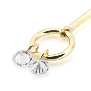 1148D<br>Laser-Holed Diamond Earrings