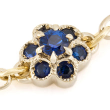 Load image into Gallery viewer, 1330C&lt;br&gt;“fleurs“&lt;br&gt;Sapphire Chain-ring

