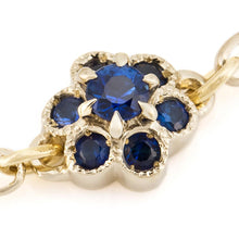 Load image into Gallery viewer, “fleurs”&lt;br&gt;Sapphire Chain-Ring&lt;br&gt;1330C
