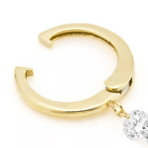 1308G<br>Laser-Holed Diamond Earrings