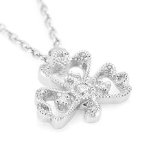 Load image into Gallery viewer, “Trois Feuilles”&lt;br&gt;Diamond Necklace&lt;br&gt;1046A
