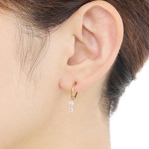 1308G<br>Laser-Holed Diamond Earrings