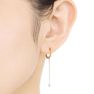 Laser-Holed Diamond Earrings<br>1309B