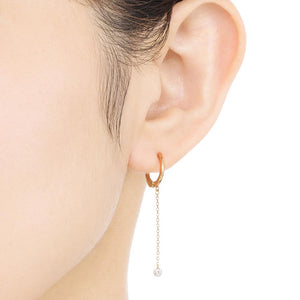 1309B<br>Laser-Holed Diamond Earrings