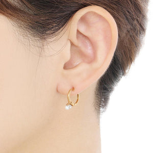 1308H<br>Laser-Holed Diamond Earrings