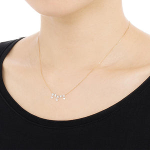 811HF<br>Laser-Holed Diamond Necklace