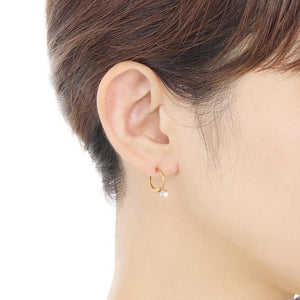 1308H<br>Laser-Holed Diamond Earrings