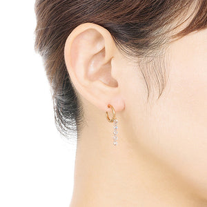 1308F<br>- dew -<br>Diamond pierced-earrings
