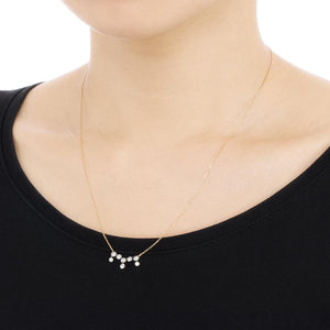 811HF<br>Laser-Holed Diamond Necklace