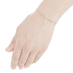 653E<br>Laser-Holed Diamond Bracelet