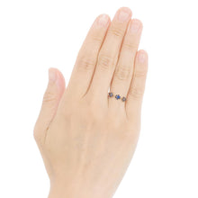 Load image into Gallery viewer, “fleurs”&lt;br&gt;Sapphire Chain-Ring&lt;br&gt;1331C
