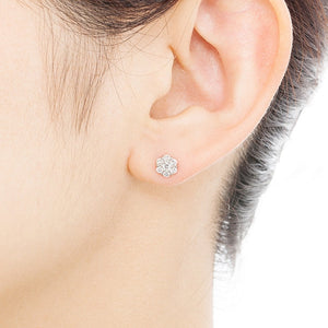031B<br>Diamond pierced-earrings