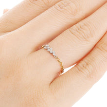 Load image into Gallery viewer, “Polar Night”&lt;br&gt;Diamond Chain-Ring&lt;br&gt;930A
