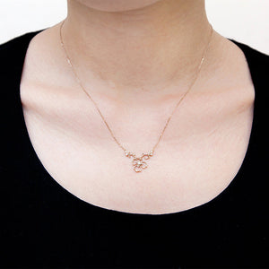 1045A<br>“Trois Feuilles”<br>Diamond Necklace