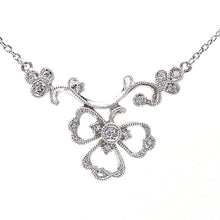 Load image into Gallery viewer, “Trois Feuilles”&lt;br&gt;Diamond Necklace&lt;br&gt;1045A
