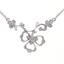 將圖片載入圖庫檢視器 1045A&lt;br&gt;“Trois Feuilles”&lt;br&gt;Diamond necklace
