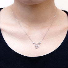 Load image into Gallery viewer, “Trois Feuilles”&lt;br&gt;Diamond Necklace&lt;br&gt;1045A
