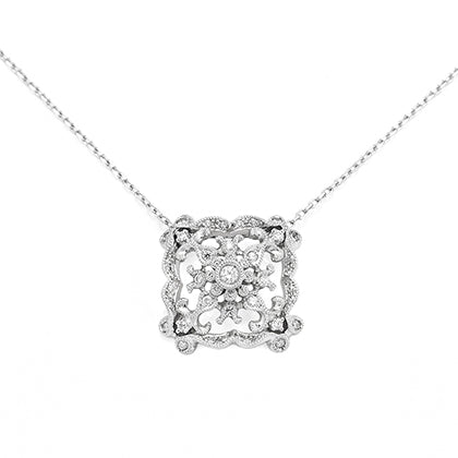 1164A<br>ダイヤモンドネックレス <br>“DAMASK”<br>Diamond necklace